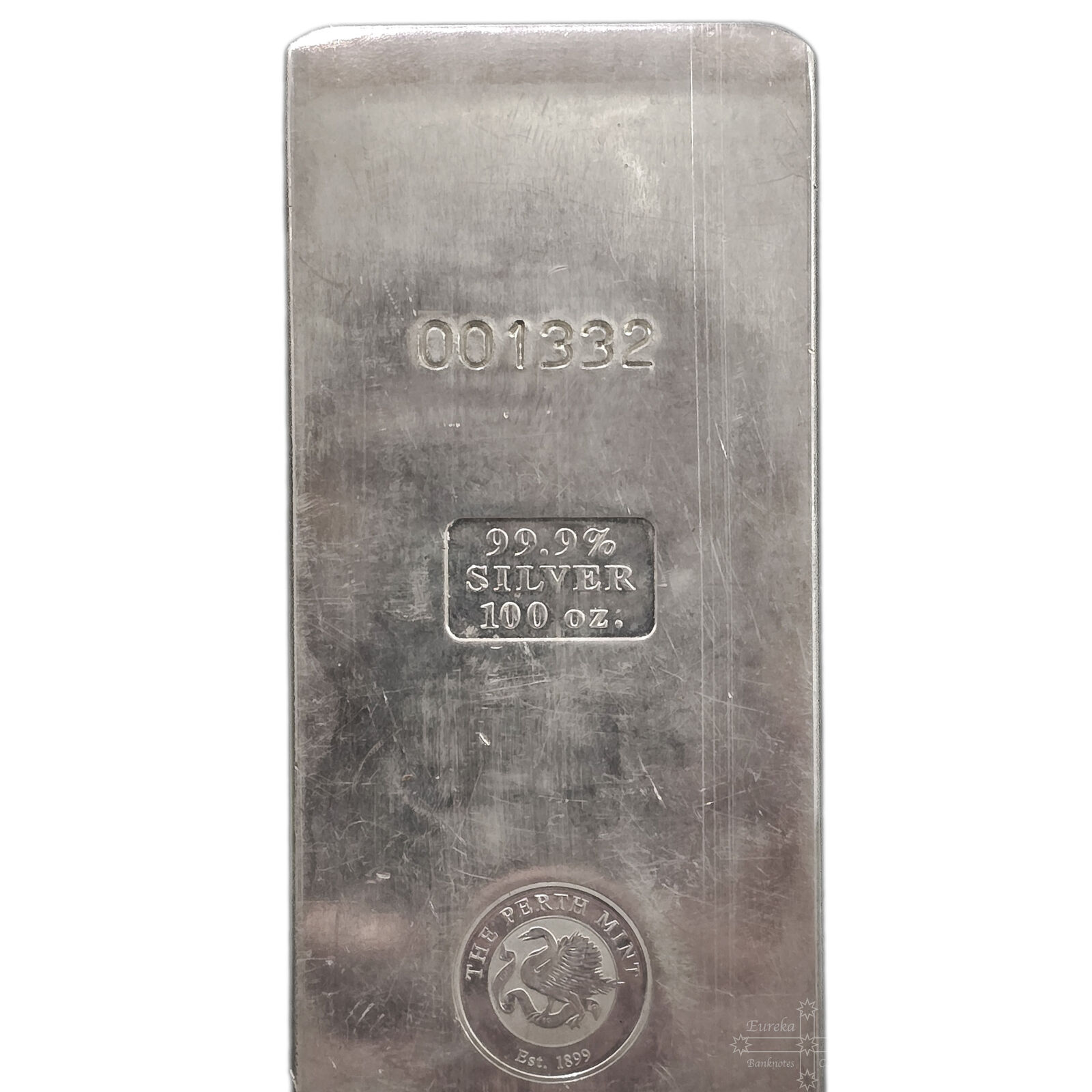100oz Silver Perth Mint Bar 999