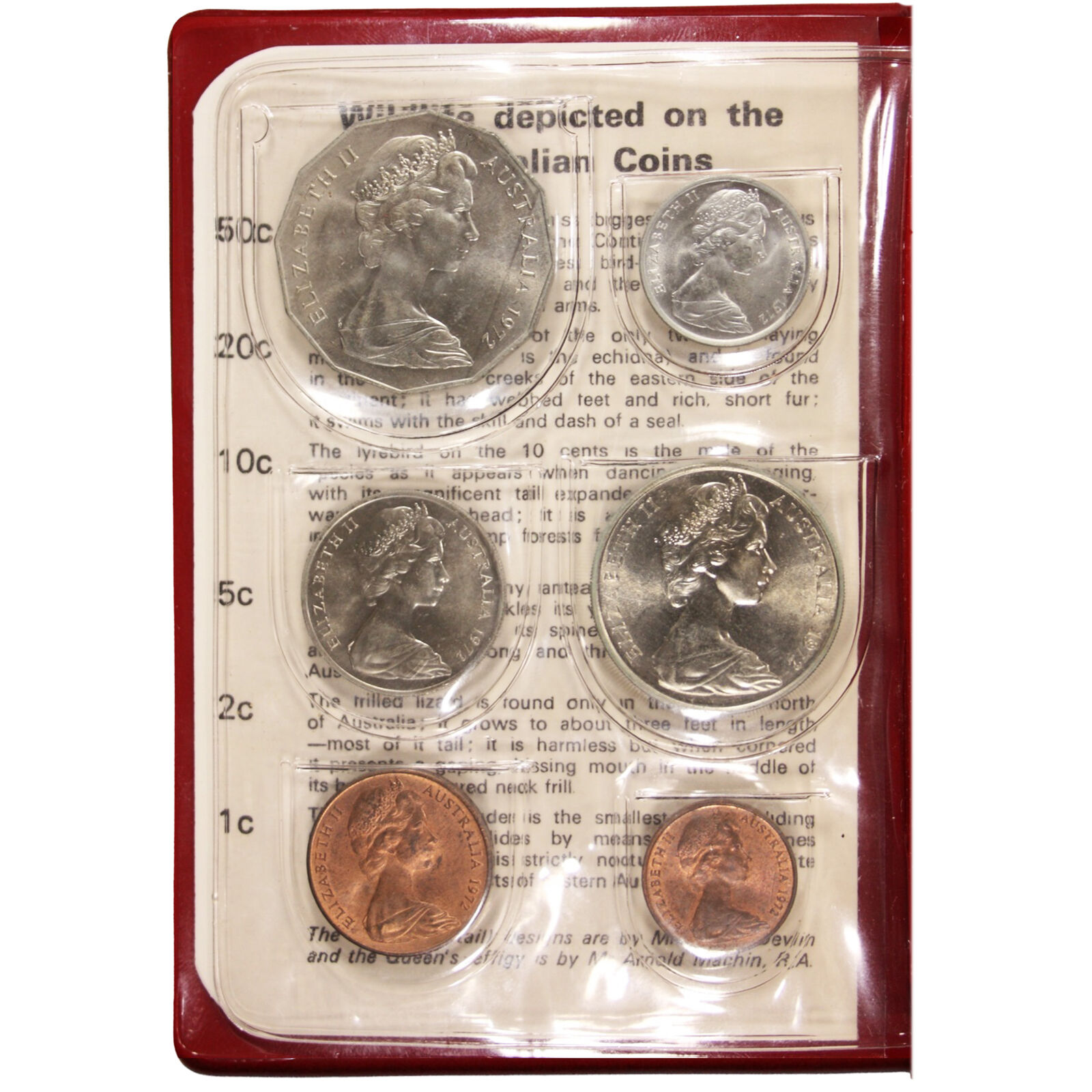 1972 Uncirculated Mint Set - Red Wallet