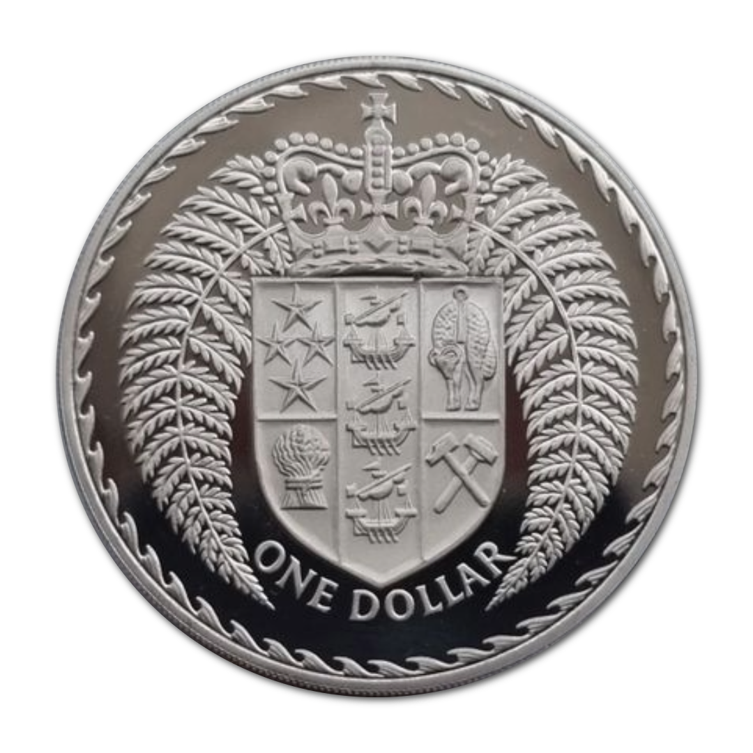 1975 $1 New Zealand Commemorative Dollar Proof