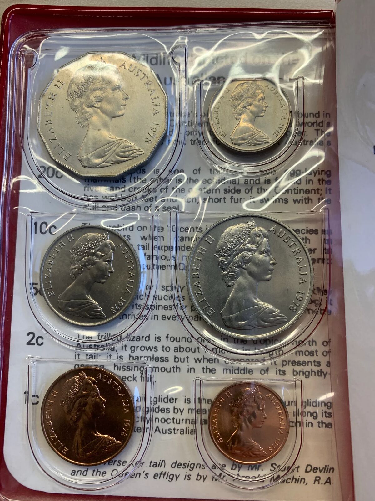 1978 Uncirculated Mint Set - Red Wallet