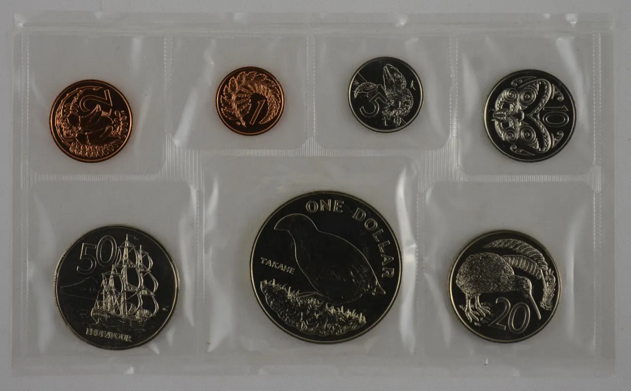 1982 New Zealand Uncirculated 7 Coin Set