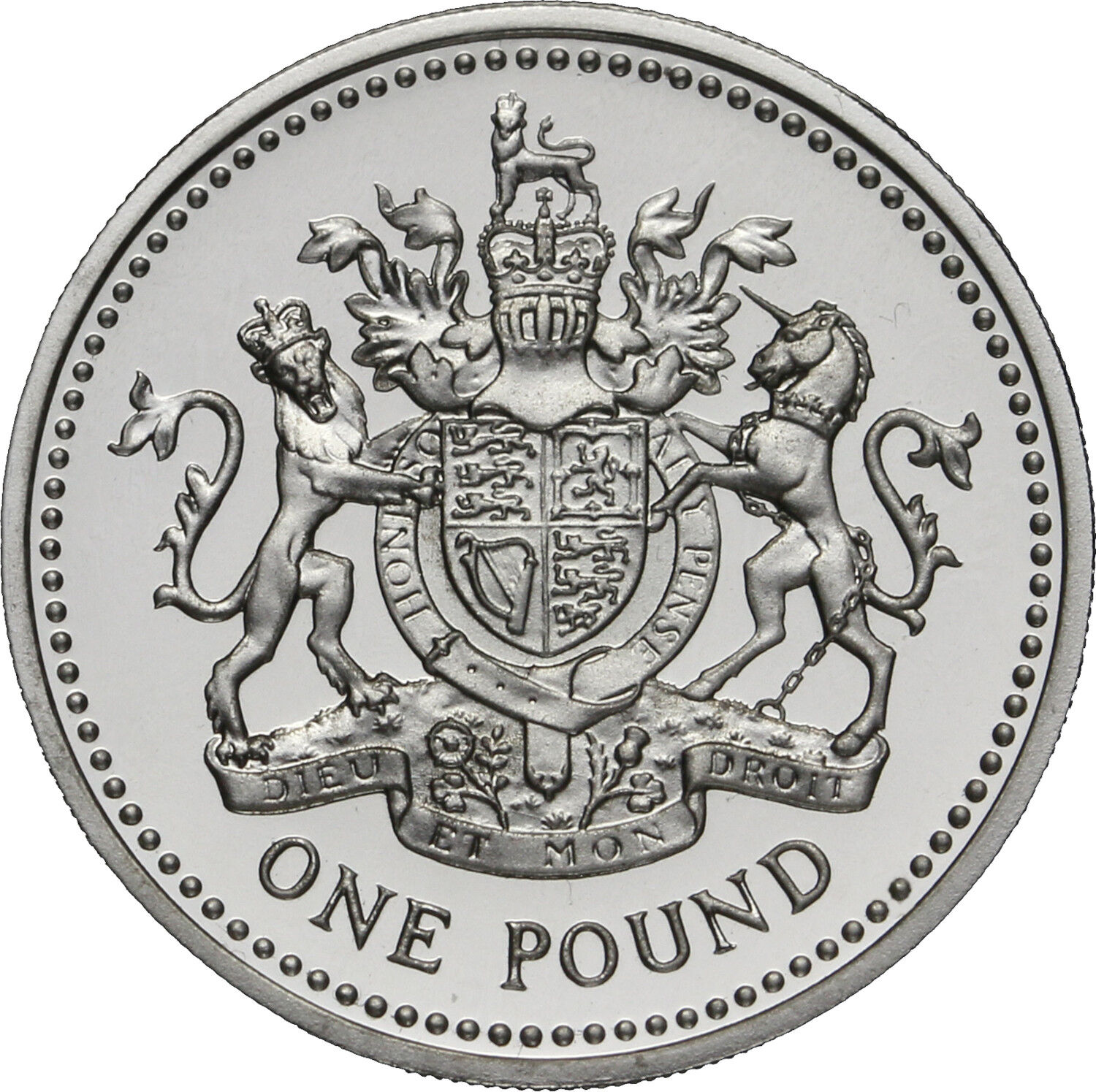 1983 £1 United Kingdom Sterling Silver - Piedfort Proof Coin