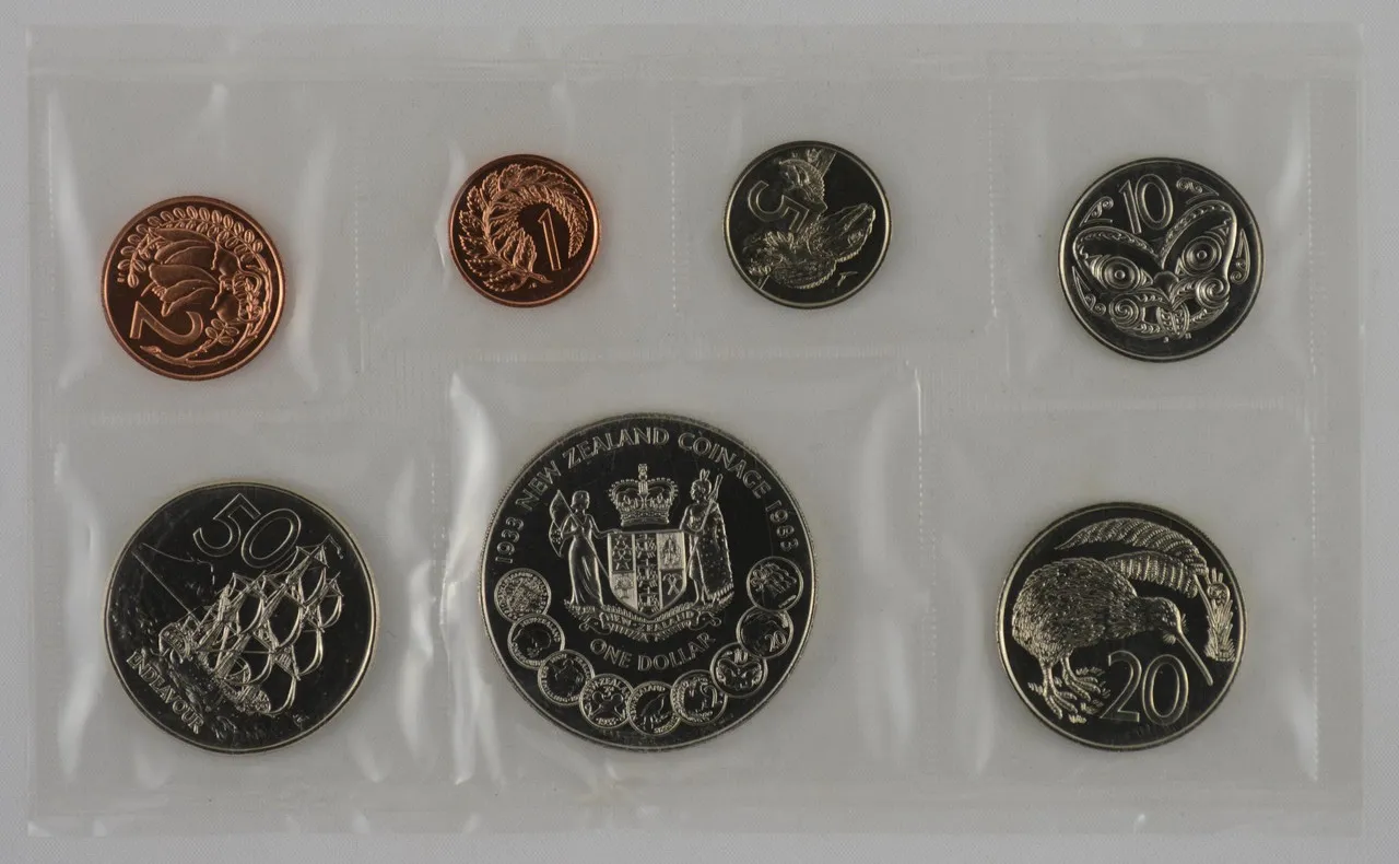 1983 New Zealand Uncirculated 7 Coin Set