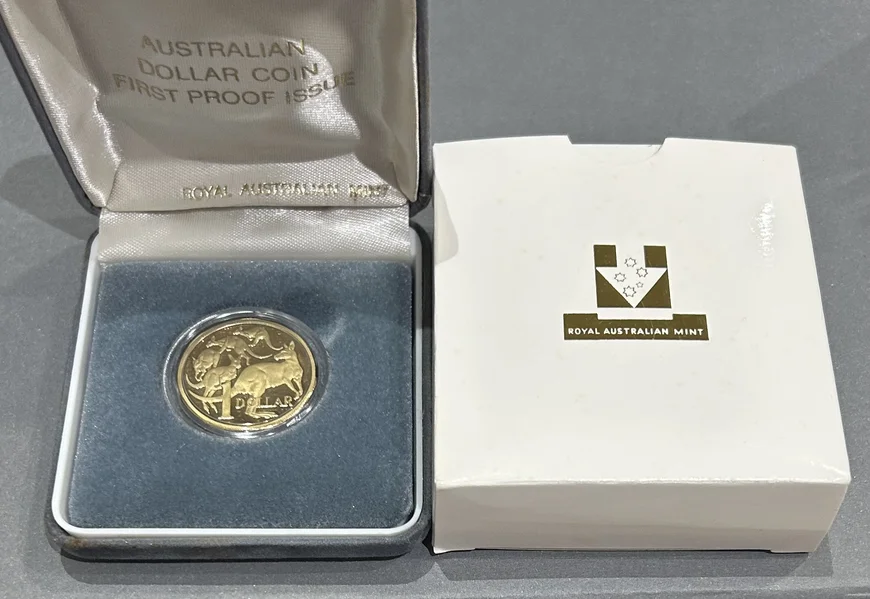 1984 $1 Proof Coin Boxed - First Year of Issue RAM with Certificate