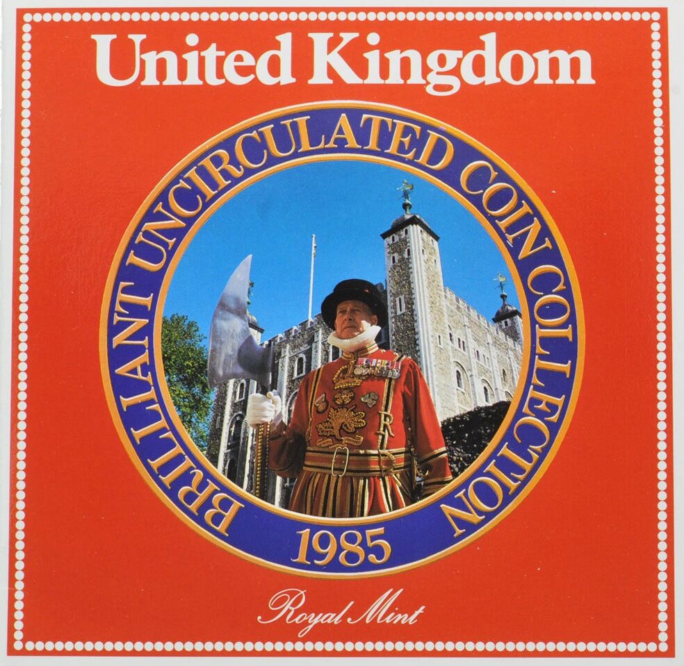 1985 United Kingdom Brilliant Uncirculated Seven-Coin Collection