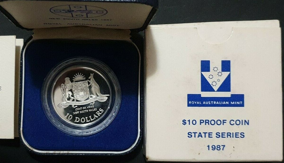 1987 $10 New South Wales Silver State Series