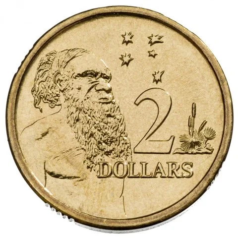 1988-1998s $2 Aboriginal Elder - UNC Single Coin in 2x2