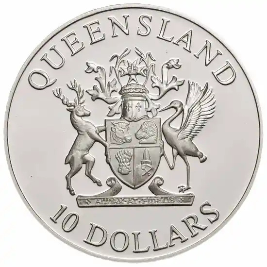 1989 $10 Silver Proof - State Series Queensland