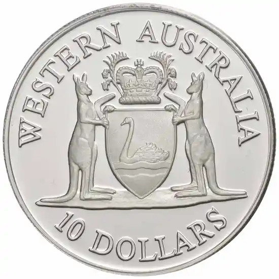1990 $10 Silver Proof - State Series Western Australia
