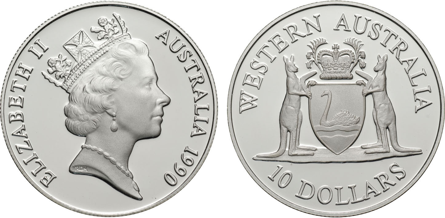 1990 $10 Western Australia Silver State Series