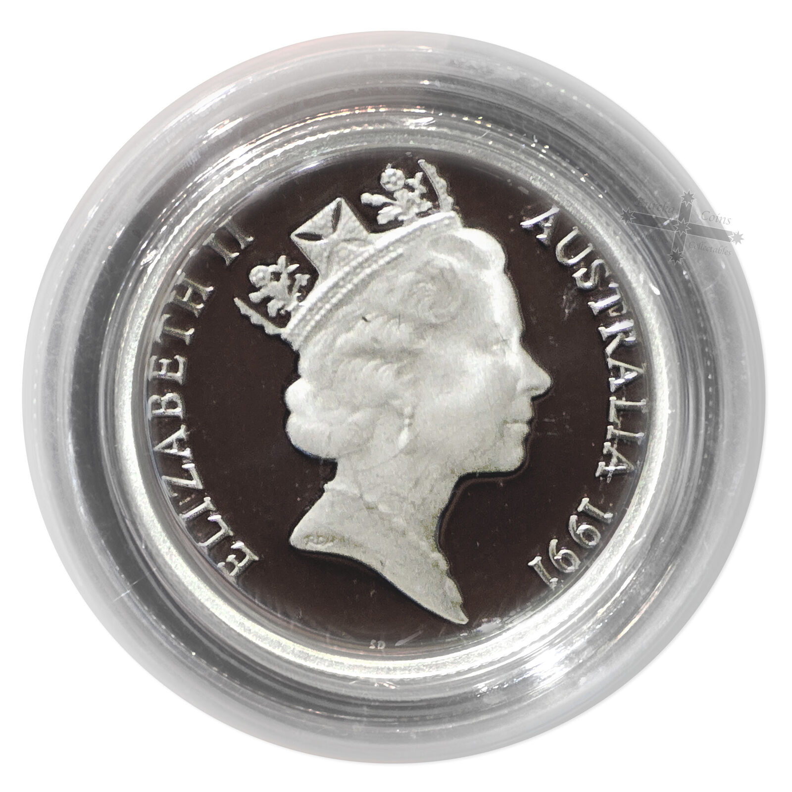 1991 5c Sterling Silver Proof Coin in Capsule