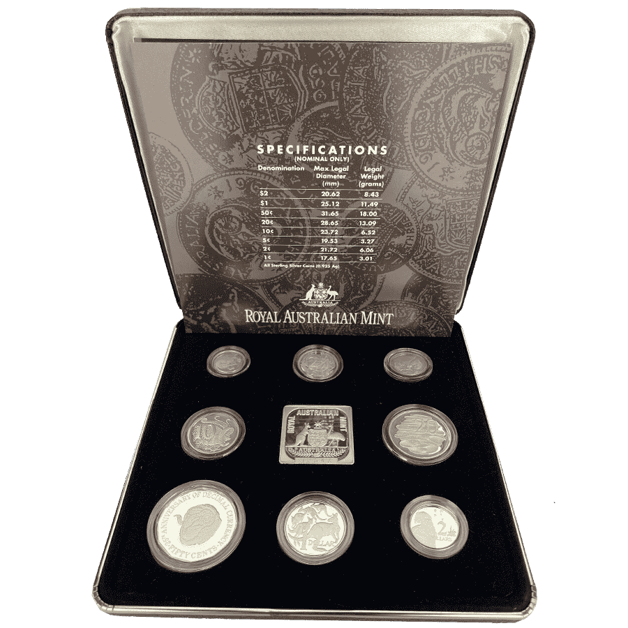 1991 Silver Jubilee Masterpieces in Silver 9-Coin Proof Collection | Royal Australian Mint