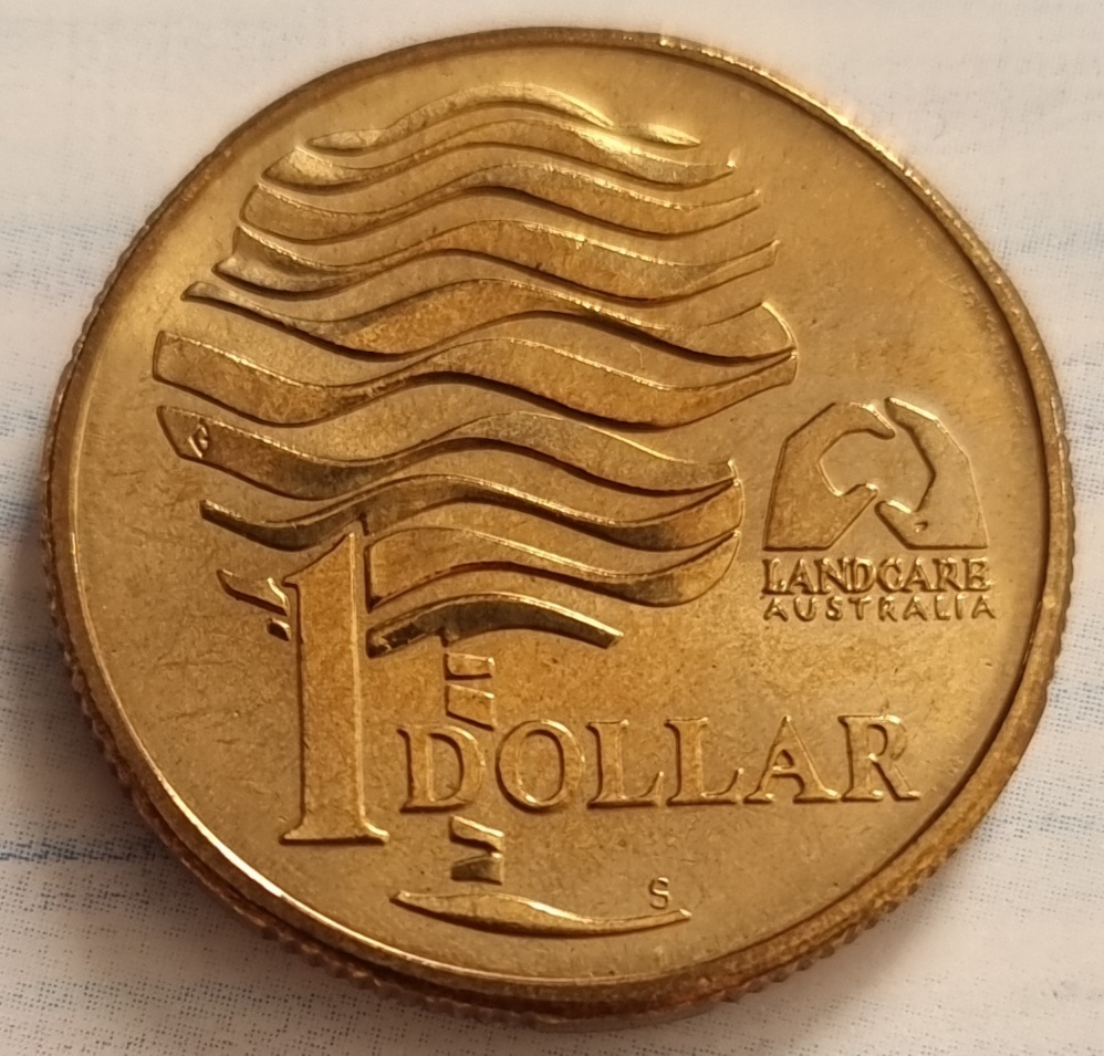 1993 Landcare $1 Royal Easter Show "S" Mintmark in Paper