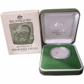 1995 $10 Numbat - Endangered Species Piedfort Coin