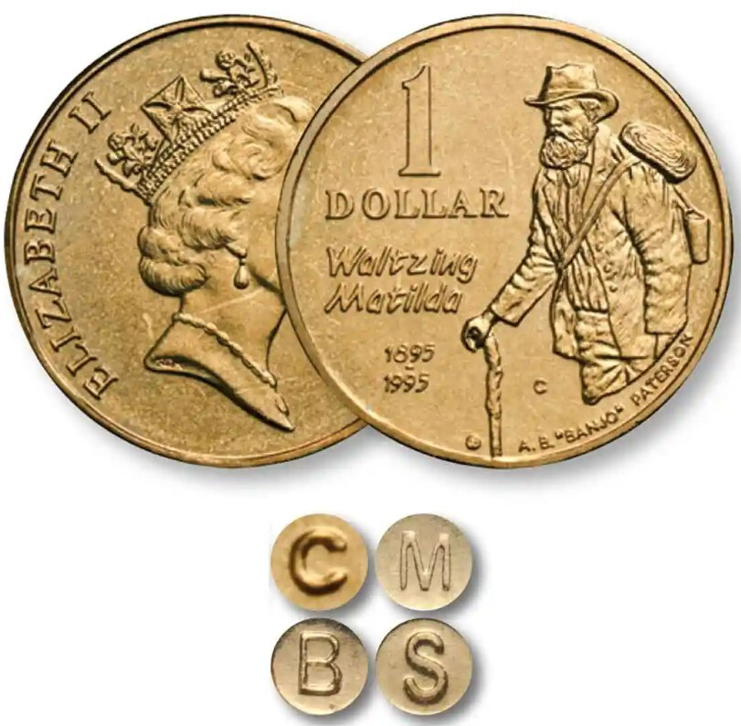 1995 $1 Waltzing Matilda Mintmark