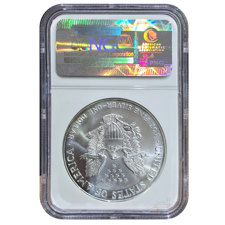 1998 1oz American Silver Eagle MS69 NGC Graded