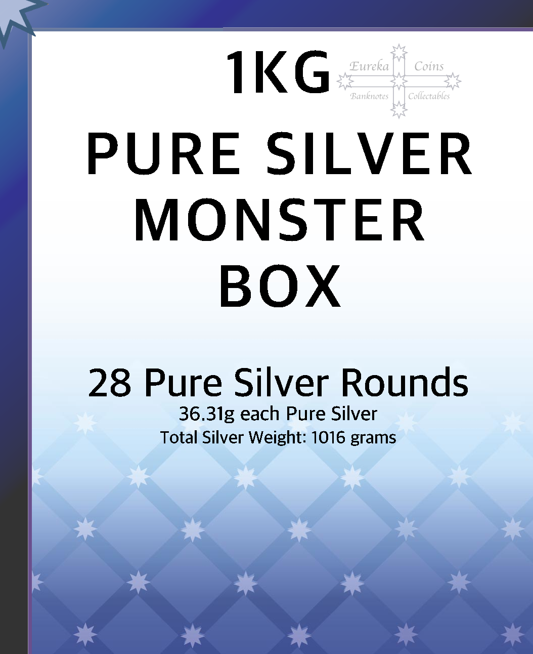1Kg Silver Monster Box - 28x Pure Silver Rounds