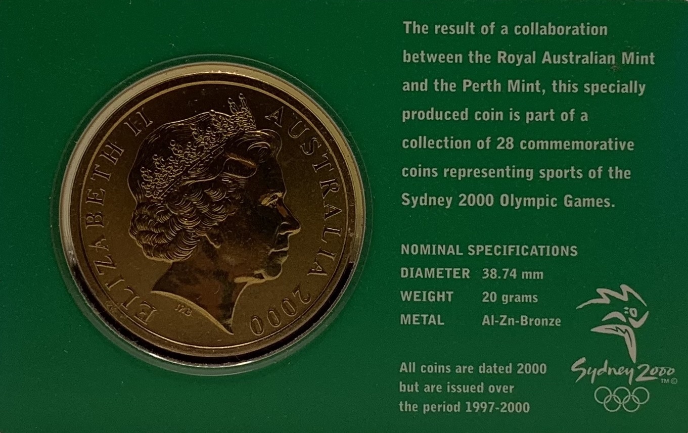 2000 $5 Sydney Olympic Gold Coin - Rowing