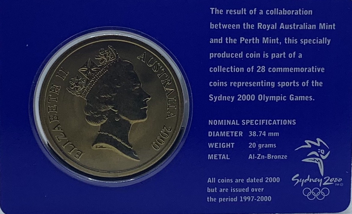 2000 $5 Sydney Olympic Gold Coin - Sailing