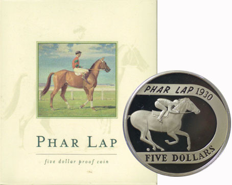 2000 $5 Phar Lap Proof Coin