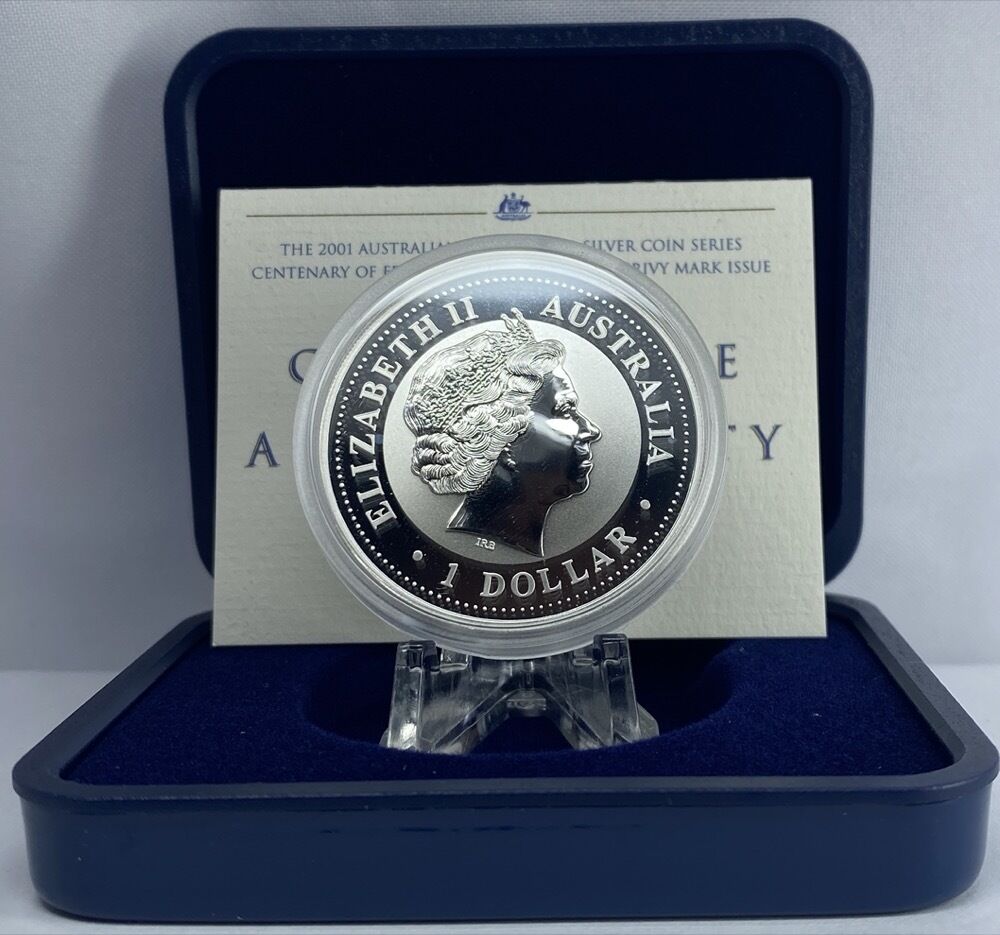 2001 1oz Centenary of the Federation Kookaburra Silver Proof Privy Coin