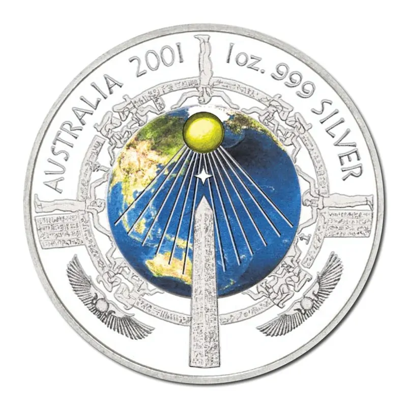 2001 1oz Australia Silver Millennium Coin