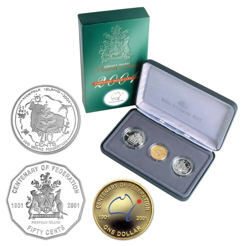 2001 Centenary of Federation Norfolk Island Proof Set