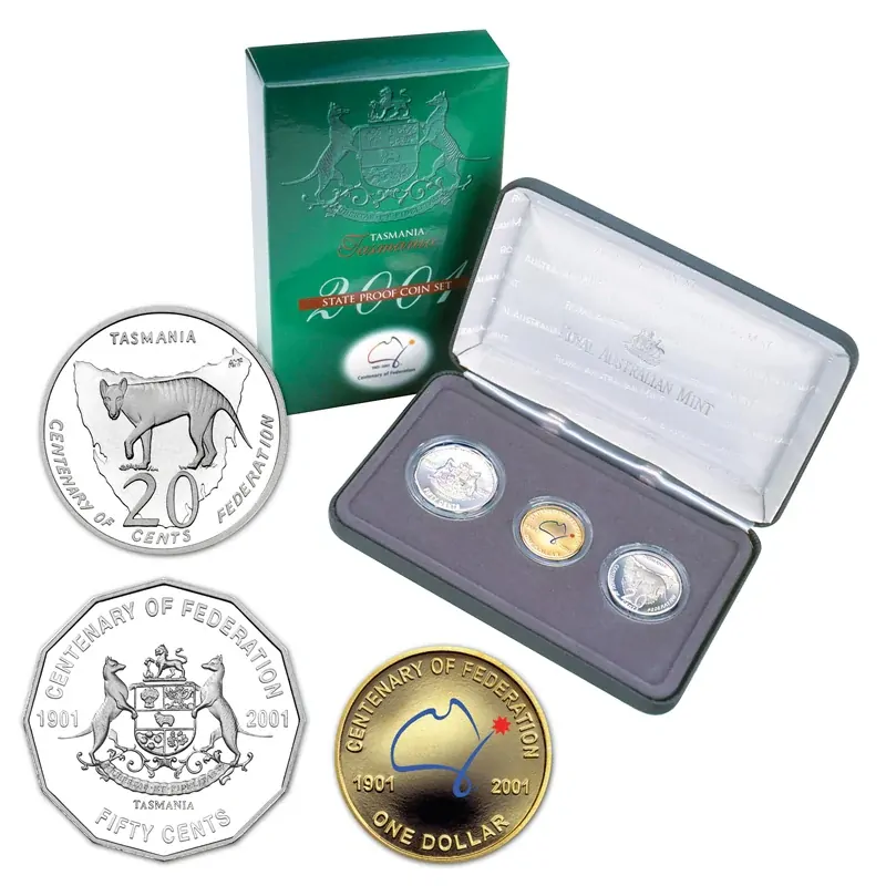 2001 Centenary of Federation Tasmania Proof Set