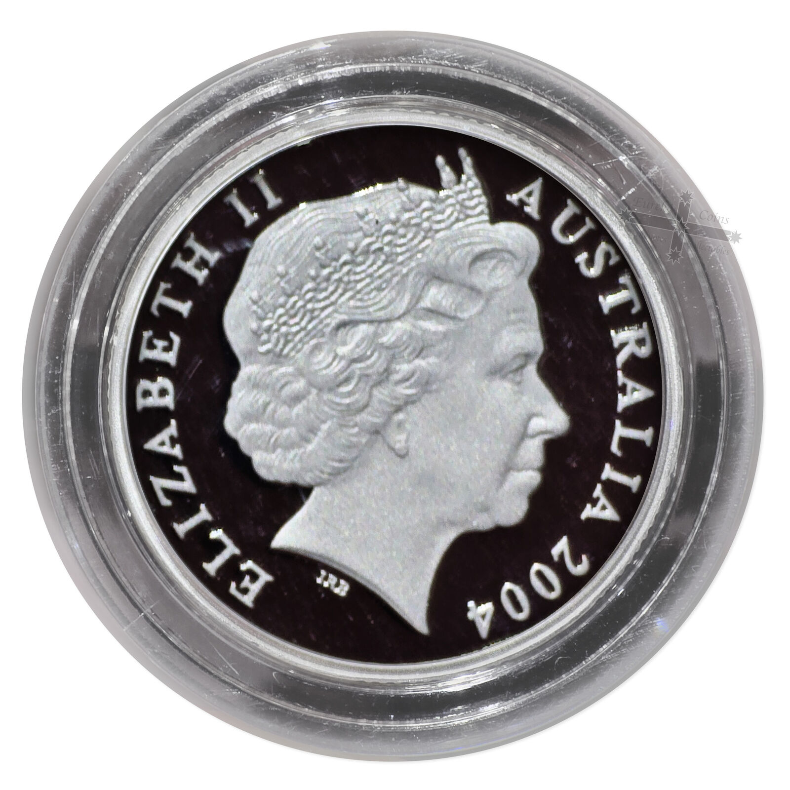 2004 $1 Wombat Sterling Silver Proof Coin in Capsule