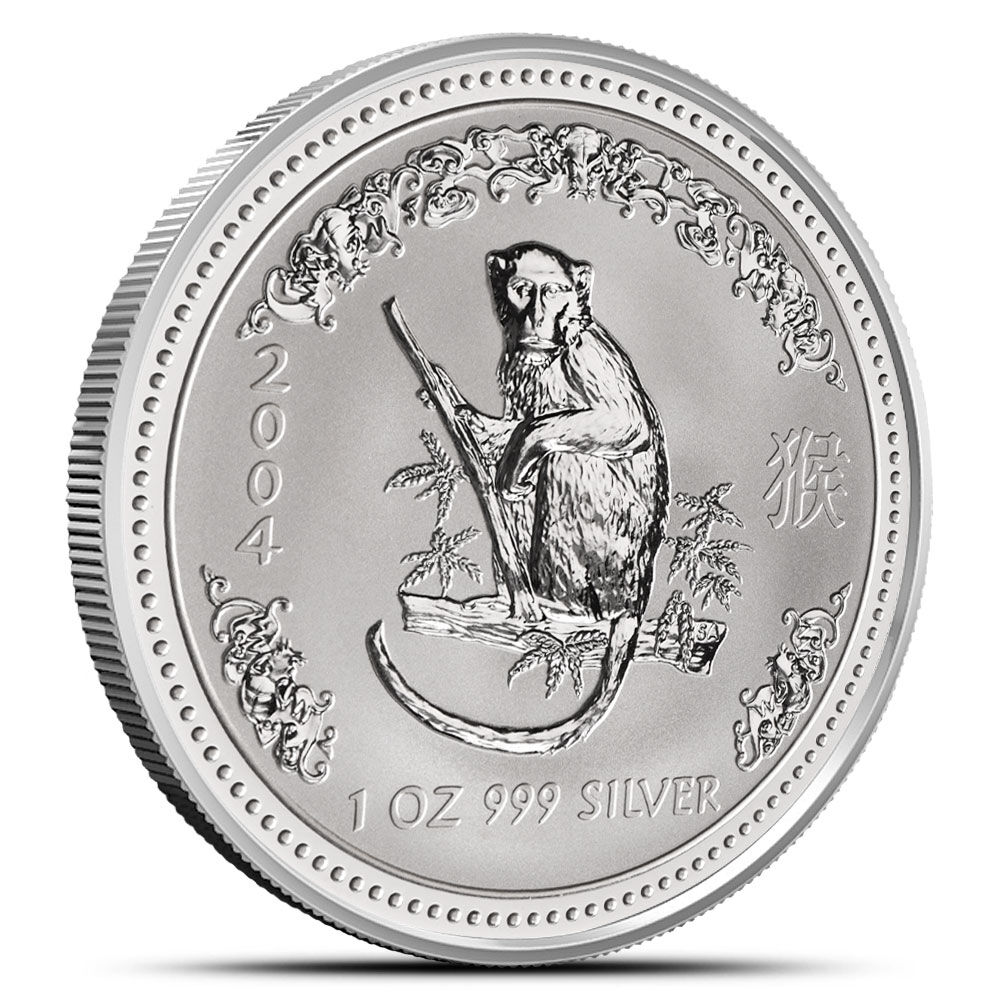 2004 1oz Year of the Monkey Silver Proof Coin
