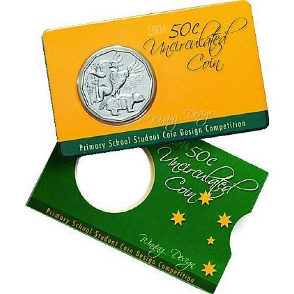 2004 50c Primary School Student Coin Design 