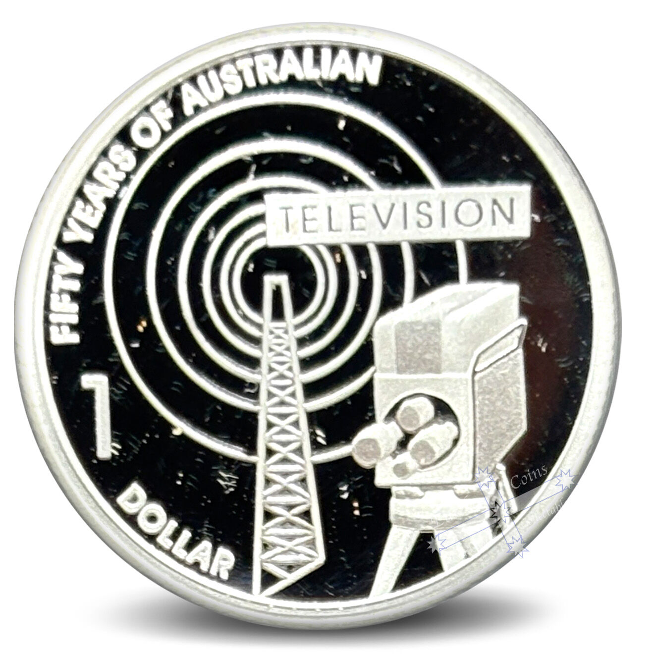 2006 $1 50 Years of Australian Television Silver Proof