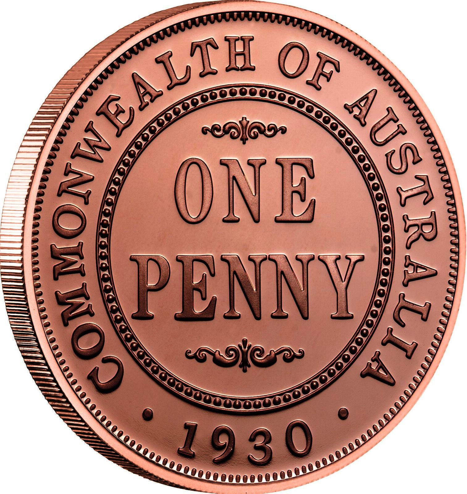 2007 50c Commemorative 1930 Penny - Uncirculated Carded Coin