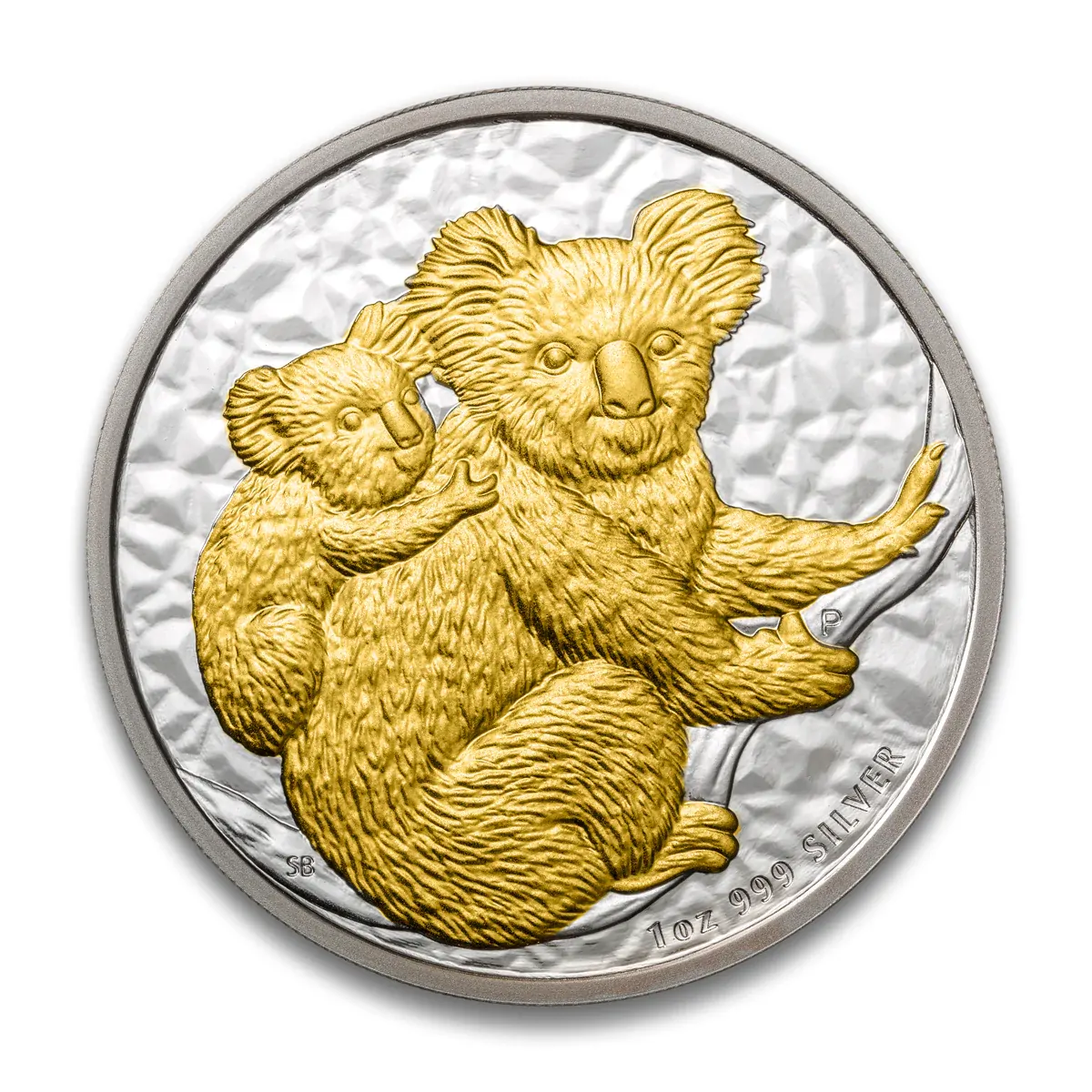 2008 1oz Koala Gilded Silver Coin