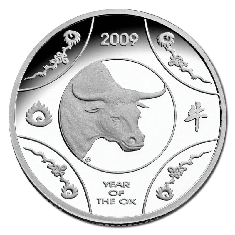 2009 $1 Year of the Ox Silver Proof Coin