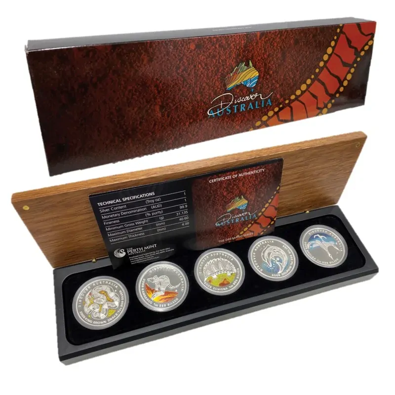 Discover Australia 2009 1oz Silver Proof Five-Coin Set