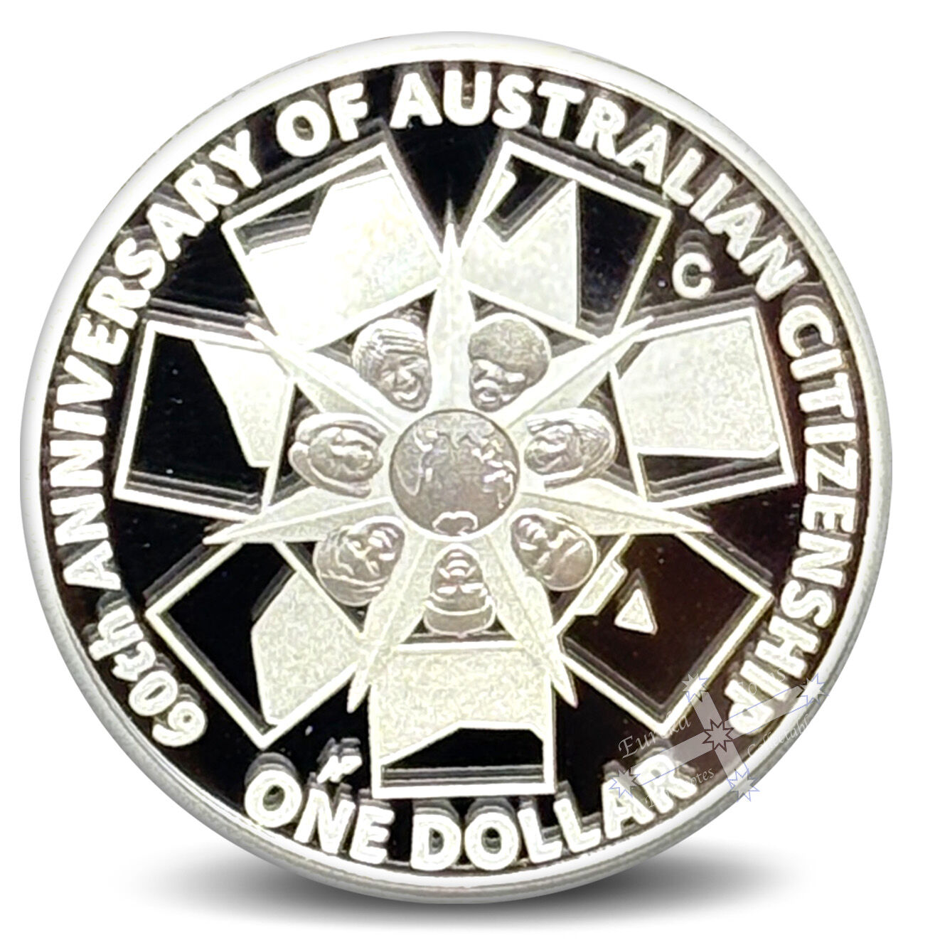 2009 $1 60 Years of Australian Citizenship Silver Proof