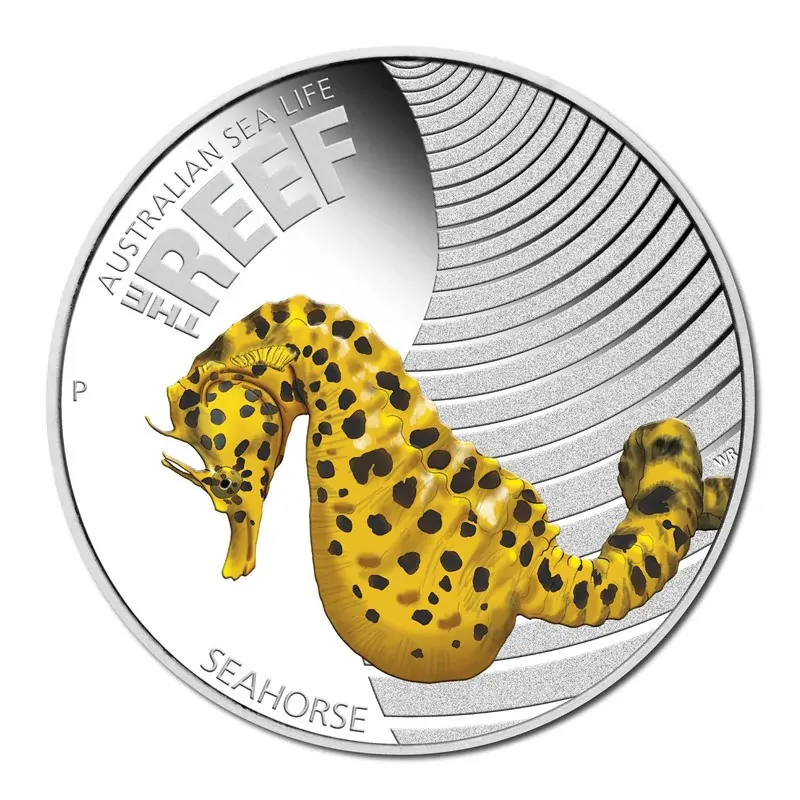 2010 Sealife Series Seahorse 1/2oz Silver Proof