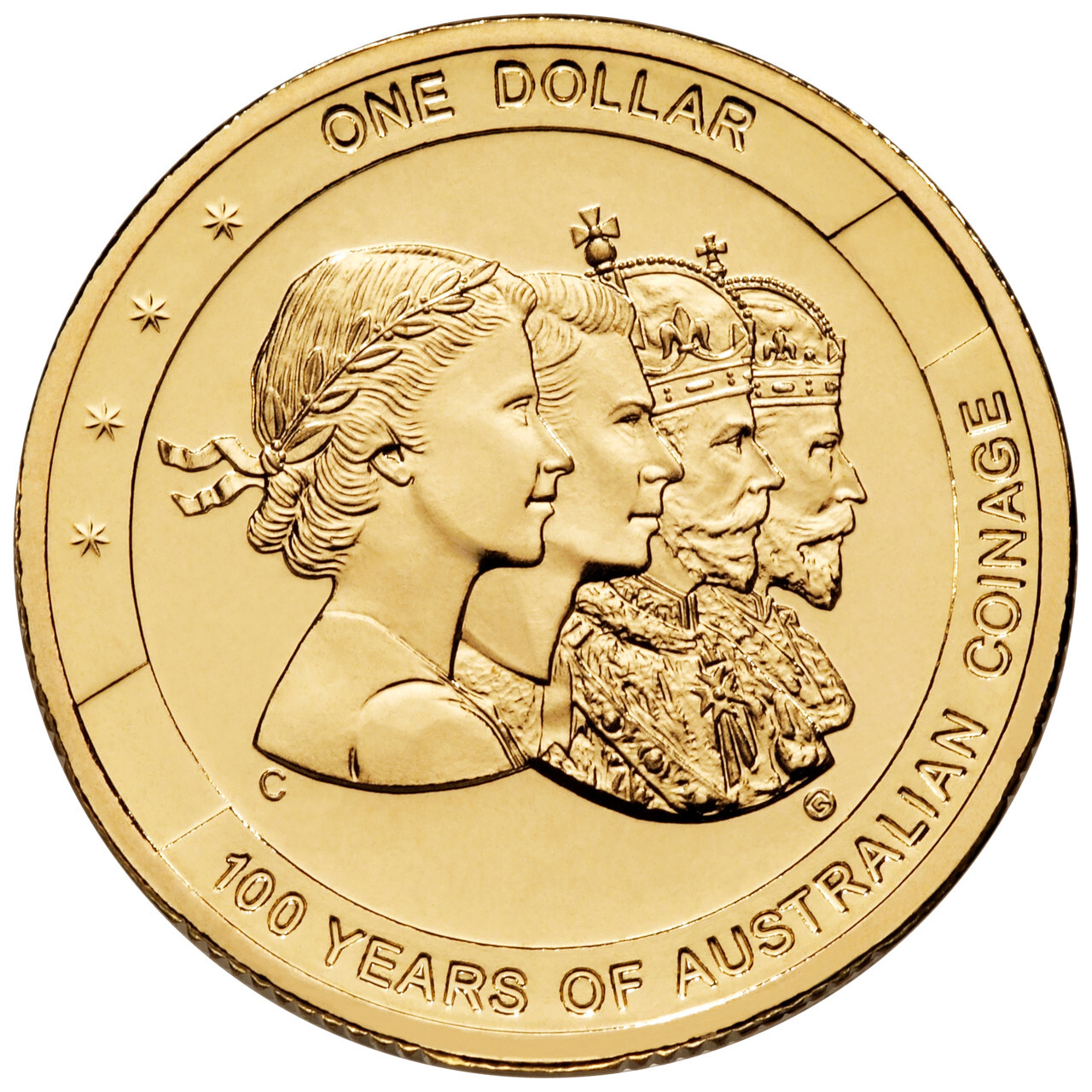 2010 $1 Canberra 100 Years of Australian Coinage 'C' Mintmark