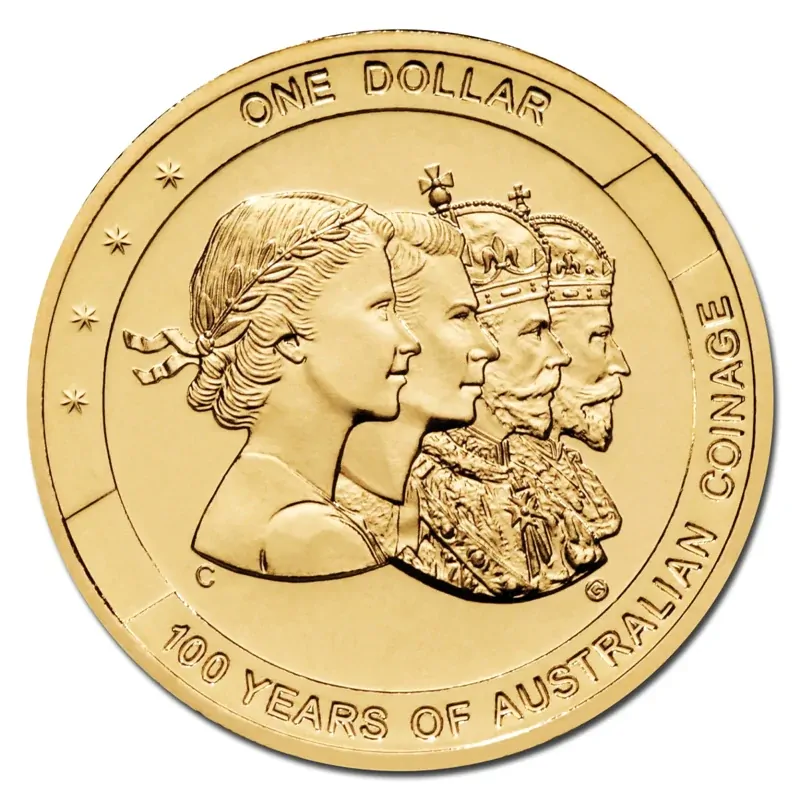2010 $1 Australian Commonwealth Coinage 1910 - 2010 PNC