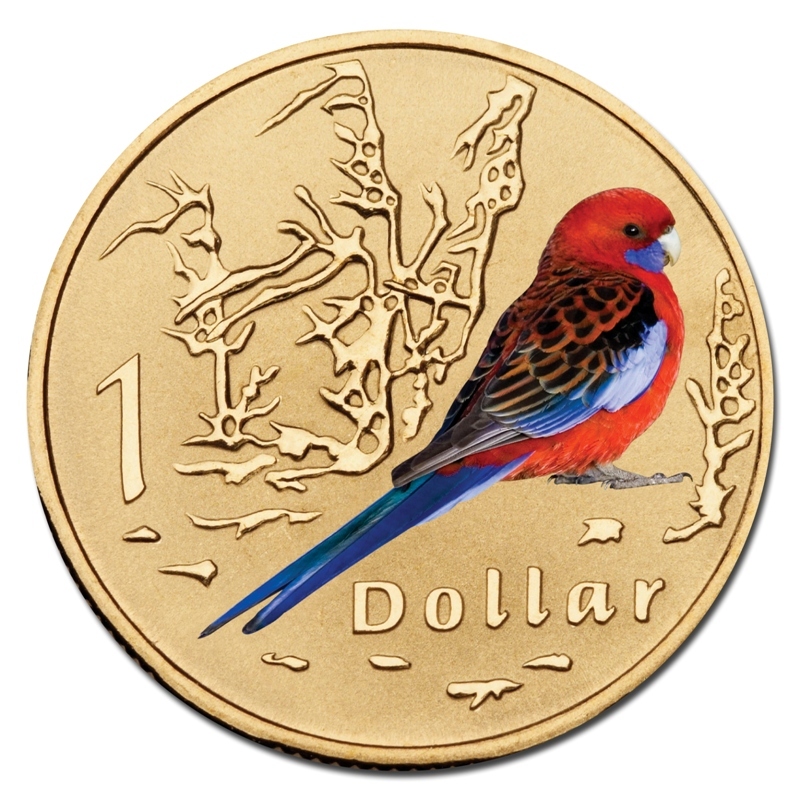 2011 $1 Air Series - Crimson Rosella