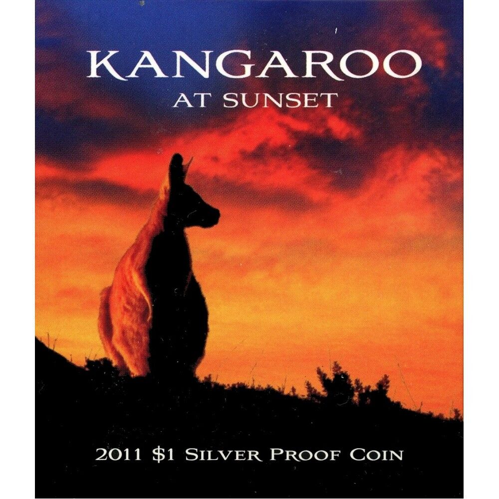 2011 $1 Kangaroo at Sunset Silver Proof Coin