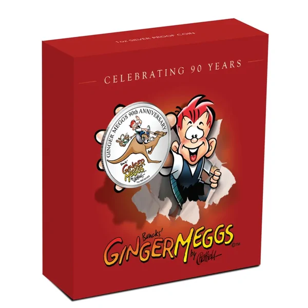 2011 Ginger Meggs Silver 1oz - Coloured Coin 