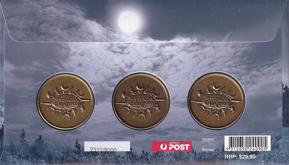 2011 Mythical Creatures - Troll, Dragon, Griffin Medallion PNC