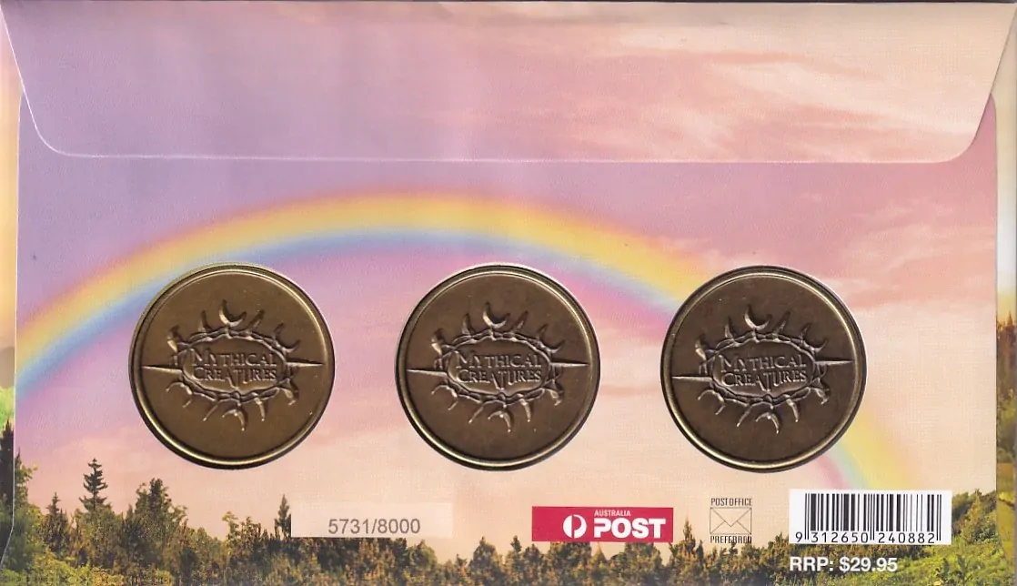 2011 Mythical Creatures - Unicorn, Mermaid, Fairy Medallion PNC