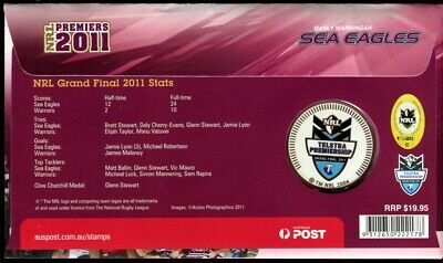 2011 Manly Warringah Sea Eagles - NRL Premiers Medallion PNC