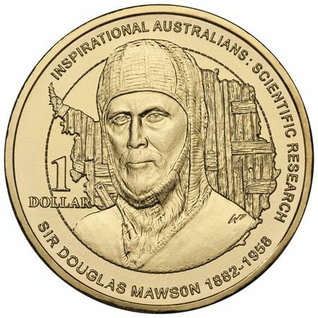2012 - $1 Inspiring Australians Sir Douglas Mawson 