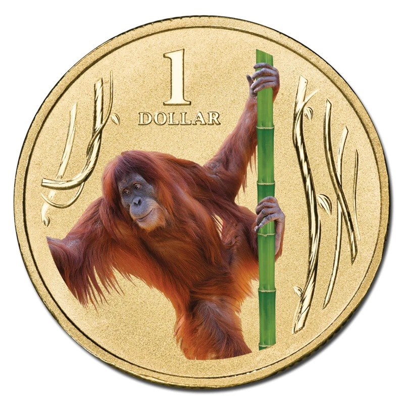 2012 $1 Animals of the Zoo - Orang-Utan