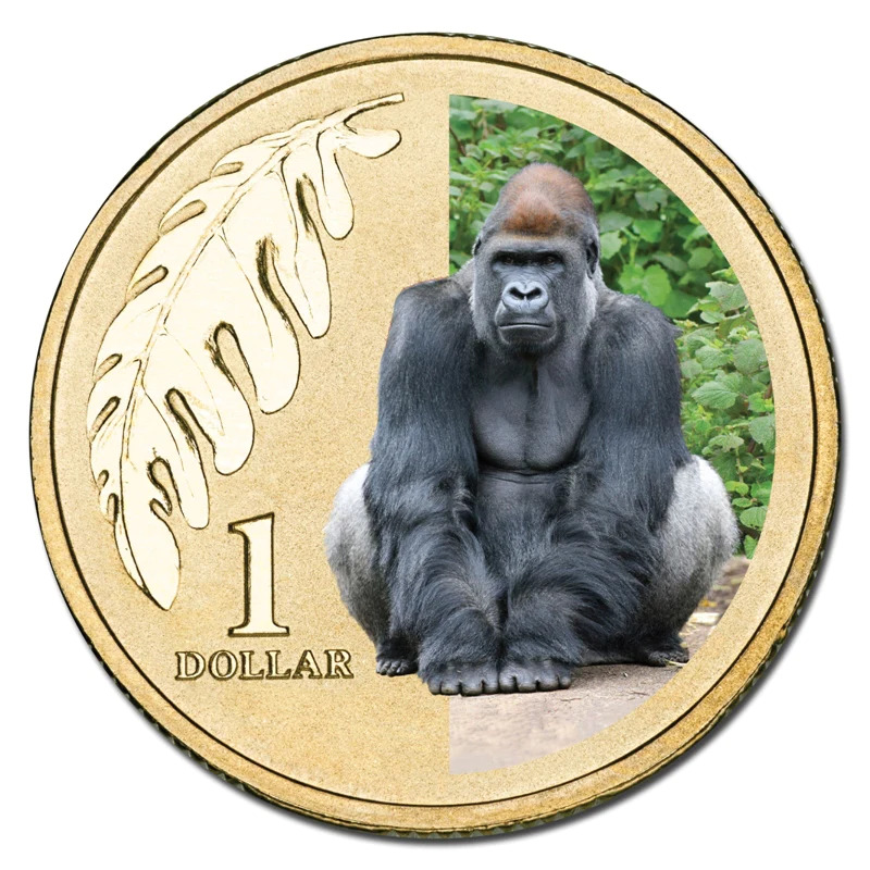 2012 $1 Animals of the Zoo - Western Lowland Gorilla