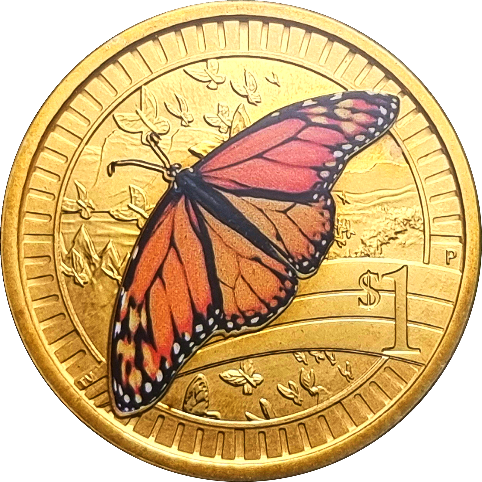 2012 $1 Young Collectors Animal Athletes - Marathon Carded Coin